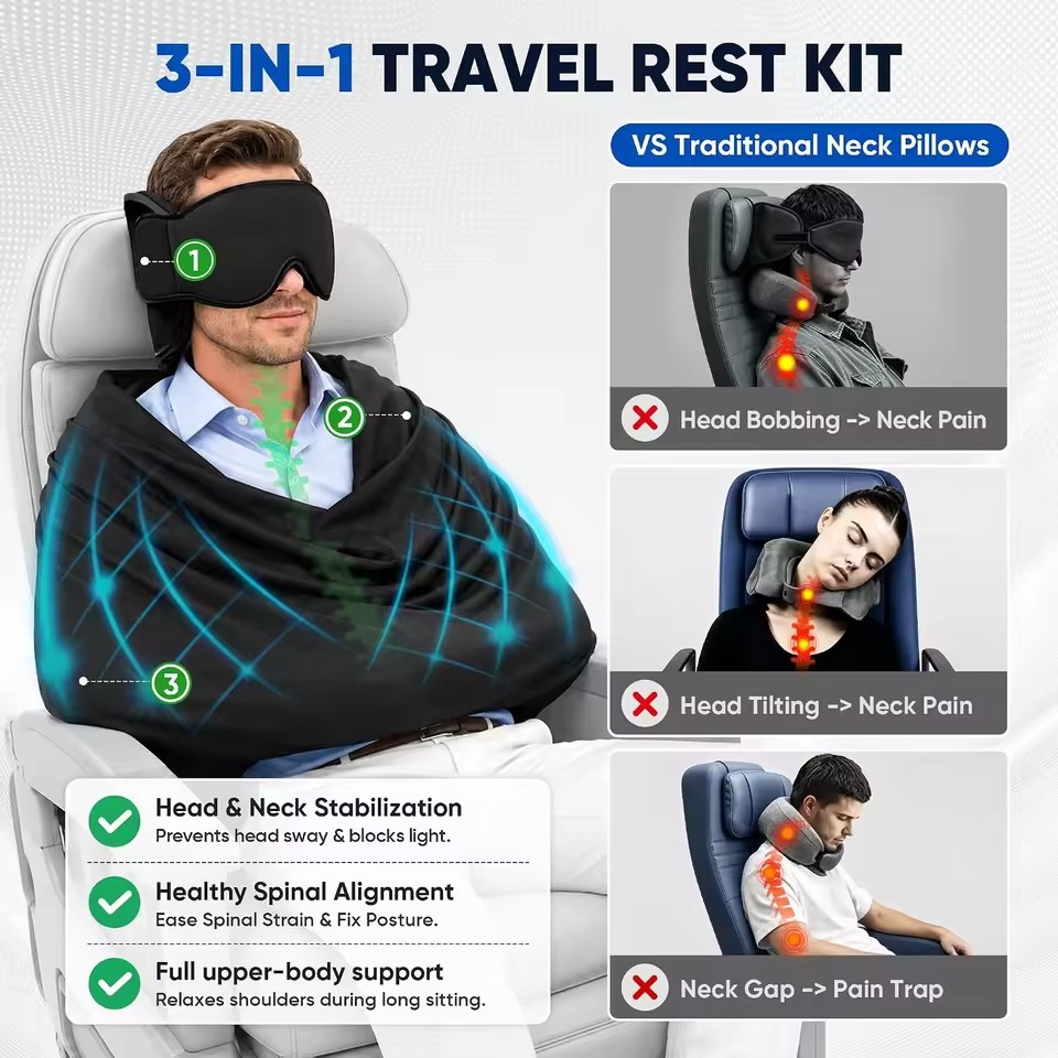 ที่รองนั่งสำหรับนอนในรถยนต์แบบ - Travel Accessories Long Flight บทวิจารณ์และราคา